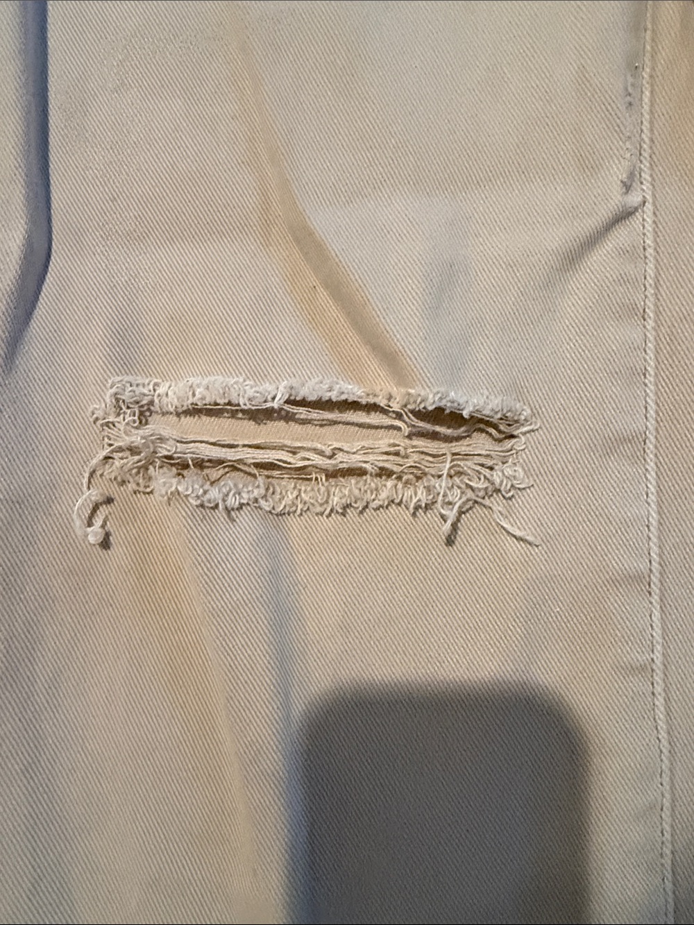 SER.O.YA off white jeans with cut out belt size 26 - Picture 3 of 5